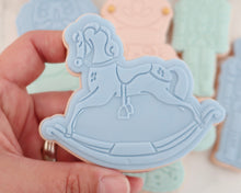 Load image into Gallery viewer, Rocking Horse Cookie Cutter & Embosser - Made in the UK with Love from House of Toot Sweet - Just £6.50! Shop now at House of Toot Sweet