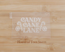 Load image into Gallery viewer, Candy Cane Lane Cookie Cutter & Embosser - Made in the UK with Love from House of Toot Sweet - Just £6.50! Shop now at House of Toot Sweet