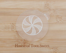Load image into Gallery viewer, Peppermint Candy Swirls Fondant Embosser
