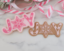 Load image into Gallery viewer, Christmas Gingerbread Joy Cookie Cutter/ Embosser - Made in the UK with Love from House of Toot Sweet - Just £6.50! Shop now at House of Toot Sweet