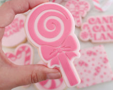 Load image into Gallery viewer, Peppermint Candy Lollipop Cookie Cutter & Embosser