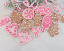 Load image into Gallery viewer, Candy Cane Heart Cookie Cutter & Embosser - Made in the UK with Love from House of Toot Sweet - Just £6.50! Shop now at House of Toot Sweet
