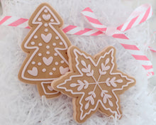 Load image into Gallery viewer, Gingerbread Snowflake Cookie Cutter/ Embosser