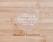 Load image into Gallery viewer, While Visions of Sugar Plums Danced in Their Heads Fondant Embosser - Made in the UK with Love from House of Toot Sweet - Just £6! Shop now at House of Toot Sweet