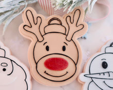Load image into Gallery viewer, Rudolph Reindeer Bauble Christmas Cookie Cutter / Embosser - Made in the UK with Love from House of Toot Sweet - Just £6! Shop now at House of Toot Sweet