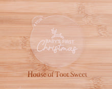Load image into Gallery viewer, Baby's First Christmas Fondant Embosser - Made in the UK with Love from House of Toot Sweet - Just £6! Shop now at House of Toot Sweet