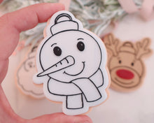 Load image into Gallery viewer, Snowman Bauble Christmas Cookie Cutter / Embosser - Made in the UK with Love from House of Toot Sweet - Just £6! Shop now at House of Toot Sweet