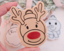 Load image into Gallery viewer, Rudolph Reindeer Bauble Christmas Cookie Cutter / Embosser - Made in the UK with Love from House of Toot Sweet - Just £6! Shop now at House of Toot Sweet