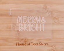Load image into Gallery viewer, Merry & Bright Cookie Cutter / Embosser - Made in the UK with Love from House of Toot Sweet - Just £6! Shop now at House of Toot Sweet