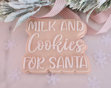 Load image into Gallery viewer, Milk and Cookies for Santa Cookie Cutter / Embosser - Made in the UK with Love from House of Toot Sweet - Just £6! Shop now at House of Toot Sweet