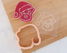 Load image into Gallery viewer, Santa Schnauzer Dog Cookie Cutter / Embosser - Made in the UK with Love from House of Toot Sweet - Just £5.50! Shop now at House of Toot Sweet