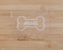 Load image into Gallery viewer, Custom Name Dog Bone Cookie Cutter / Fondant Embosser - Made in the UK with Love from House of Toot Sweet - Just £5.50! Shop now at House of Toot Sweet