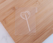 Load image into Gallery viewer, Heart Lollipop Embosser - Made in the UK with Love from House of Toot Sweet - Just £4! Shop now at House of Toot Sweet