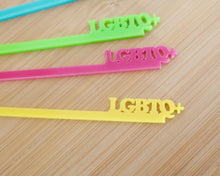 Load image into Gallery viewer, LGBTQ+ Drink Stirrers - Made in the UK with Love from House of Toot Sweet - Just £3! Shop now at House of Toot Sweet