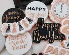 Load image into Gallery viewer, Happy New Year Cookie Cutter / Embosser - Made in the UK with Love from House of Toot Sweet - Just £6! Shop now at House of Toot Sweet