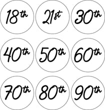 Load image into Gallery viewer, Handwritten Font Birthday Milestones Stamp - Made in the UK with Love from House of Toot Sweet - Just £5! Shop now at House of Toot Sweet