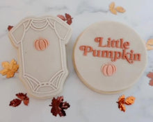 Load image into Gallery viewer, Pumpkin Baby Onesie Fondant Embosser / Cutter