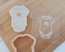 Load image into Gallery viewer, Pumpkin Baby Onesie Fondant Embosser / Cutter