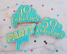 Load image into Gallery viewer, 50 & Fabulous Fondant Embosser & Cookie Cutter - Made in the UK with Love from House of Toot Sweet - Just £6! Shop now at House of Toot Sweet