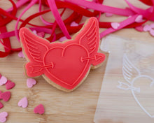 Load image into Gallery viewer, Winged Heart With Arrow Embosser / Cutter - Made in the UK with Love from House of Toot Sweet - Just £6! Shop now at House of Toot Sweet