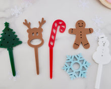 Load image into Gallery viewer, Christmas Elements - Cupcake Toppers or Charm, cake Toppers - Made in the UK with Love  from House of Toot Sweet - Just £3.50! Shop now at House of Toot Sweet