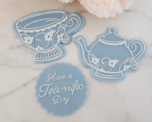 Load image into Gallery viewer, Tea Party Teapot Embosser / Cutter - Made in the UK with Love from House of Toot Sweet - Just £6.50! Shop now at House of Toot Sweet
