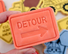 Load image into Gallery viewer, Detour Sign Stamp / Cutter - Made in the UK with Love from House of Toot Sweet - Just £5! Shop now at House of Toot Sweet