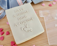 Load image into Gallery viewer, Save A Horse Ride A Cowboy Embosser - Made in the UK with Love from House of Toot Sweet - Just £6.50! Shop now at House of Toot Sweet