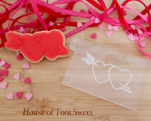 Load image into Gallery viewer, Double Heart With Arrow Embosser / Cutter - Made in the UK with Love from House of Toot Sweet - Just £5.50! Shop now at House of Toot Sweet