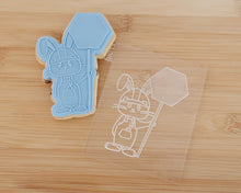 Load image into Gallery viewer, Bunny Construction Worker Embosser / Cutter - Made in the UK with Love from House of Toot Sweet - Just £6.50! Shop now at House of Toot Sweet