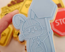Load image into Gallery viewer, Bunny Construction Worker Embosser / Cutter - Made in the UK with Love from House of Toot Sweet - Just £6.50! Shop now at House of Toot Sweet