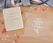 Load image into Gallery viewer, Save A Horse Ride A Cowboy Embosser - Made in the UK with Love from House of Toot Sweet - Just £6.50! Shop now at House of Toot Sweet