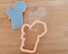 Load image into Gallery viewer, Bunny Construction Worker Embosser / Cutter - Made in the UK with Love from House of Toot Sweet - Just £6.50! Shop now at House of Toot Sweet