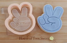 Load image into Gallery viewer, Hand Peace Sign Embosser / Cutter - Made in the UK with Love from House of Toot Sweet - Just £6! Shop now at House of Toot Sweet