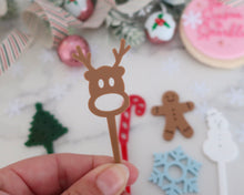 Load image into Gallery viewer, Christmas Elements - Cupcake Toppers or Charm, cake Toppers - Made in the UK with Love  from House of Toot Sweet - Just £3.50! Shop now at House of Toot Sweet