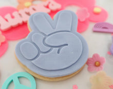 Load image into Gallery viewer, Hand Peace Sign Embosser / Cutter - Made in the UK with Love from House of Toot Sweet - Just £6! Shop now at House of Toot Sweet