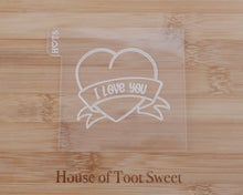 Load image into Gallery viewer, I Love You With Banner Embosser / Cutter - Made in the UK with Love from House of Toot Sweet - Just £6! Shop now at House of Toot Sweet