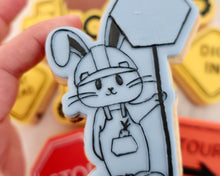 Load image into Gallery viewer, Bunny Construction Worker Embosser / Cutter - Made in the UK with Love from House of Toot Sweet - Just £6.50! Shop now at House of Toot Sweet