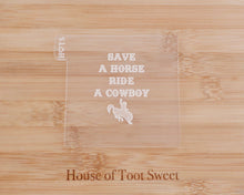 Load image into Gallery viewer, Save A Horse Ride A Cowboy Embosser - Made in the UK with Love from House of Toot Sweet - Just £6.50! Shop now at House of Toot Sweet