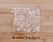 Load image into Gallery viewer, Cross with Doves Texture Embosser - Made in the UK with Love from House of Toot Sweet - Just £6.50! Shop now at House of Toot Sweet