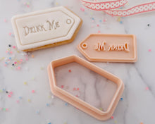 Load image into Gallery viewer, Drink Me Label - Stamp / Cutter - Made in the UK with Love from House of Toot Sweet - Just £6.50! Shop now at House of Toot Sweet