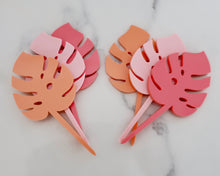 Load image into Gallery viewer, Monstera Leaf - Cupcake Toppers or Charms - Made in the UK with Love  from House of Toot Sweet - Just £3.50! Shop now at House of Toot Sweet