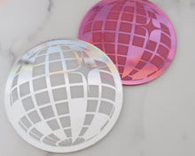 Load image into Gallery viewer, Mirrorball/ Disco Ball Drink Coasters 2 Pack - Made in the UK with Love from House of Toot Sweet - Just £9.50! Shop now at House of Toot Sweet