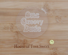Load image into Gallery viewer, One Groovy Dude Embosser - Made in the UK with Love from House of Toot Sweet - Just £6! Shop now at House of Toot Sweet