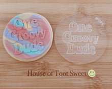 Load image into Gallery viewer, One Groovy Dude Embosser - Made in the UK with Love from House of Toot Sweet - Just £6! Shop now at House of Toot Sweet
