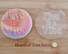 Load image into Gallery viewer, Five is a Vibe Embosser - Made in the UK with Love from House of Toot Sweet - Just £6! Shop now at House of Toot Sweet