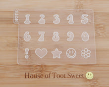Load image into Gallery viewer, Groovy Alphabet / Numbers, Embosser / Cutters - Made in the UK with Love from House of Toot Sweet - Just £6! Shop now at House of Toot Sweet