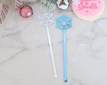 Load image into Gallery viewer, Mirror Snowflake Drink Stirrer Set - Made in the UK with Love from House of Toot Sweet - Just £5.50! Shop now at House of Toot Sweet