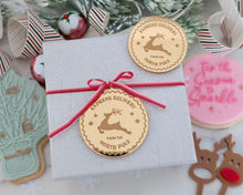 Load image into Gallery viewer, Express Delivery North Pole Mirror Cupcake Disc Toppers / Gift Tag - Made in the UK with Love  from House of Toot Sweet - Just £4.50! Shop now at House of Toot Sweet