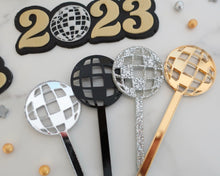 Load image into Gallery viewer, Mirrorball / Disco Ball Cocktail Drink Stirrers Set - Made in the UK with Love from House of Toot Sweet - Just £5.50! Shop now at House of Toot Sweet